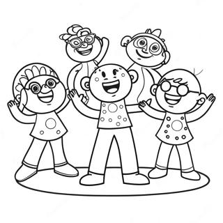 Pagina Para Colorir Doodlebops Cantando No Palco 59467-49360