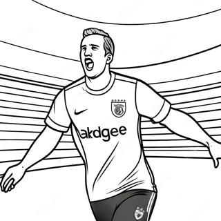 Pagina Para Colorir Harry Kane Marcando Um Gol 59527-49415