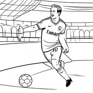 Pagina Para Colorir Harry Kane Marcando Um Gol 59527-49416