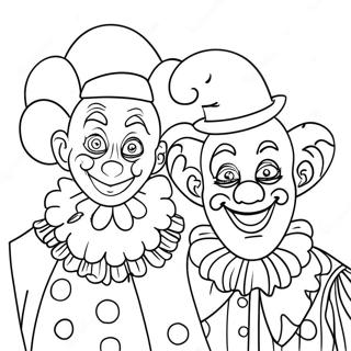 Pagina Para Colorir Dos Palhacos Fantasticos No Circo Digital Incrivel 59567-49445