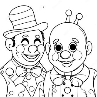 Pagina Para Colorir Dos Palhacos Fantasticos No Circo Digital Incrivel 59567-49446