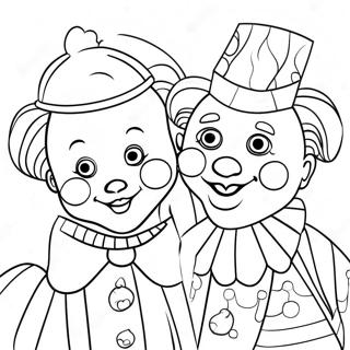 Pagina Para Colorir Dos Palhacos Fantasticos No Circo Digital Incrivel 59567-49447