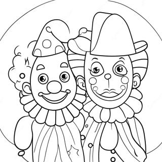 Pagina Para Colorir Dos Palhacos Fantasticos No Circo Digital Incrivel 59567-49448