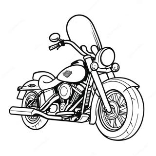 Pagina Para Colorir Da Motocicleta Harley Davidson 59596-49468