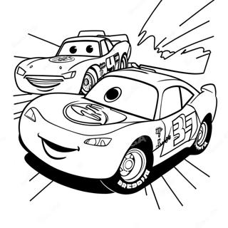 Pagina Para Colorir Do Lightning Mcqueen Com Amigos 59607-49486