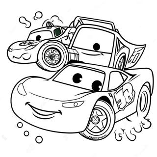 Pagina Para Colorir Do Lightning Mcqueen Com Amigos 59607-49487