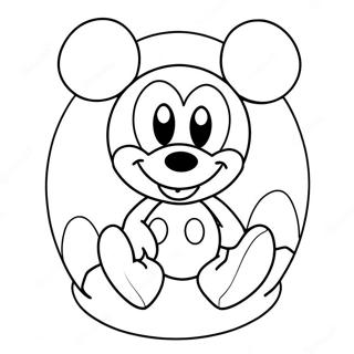 Pagina Para Colorir Do Ovo De Pascoa Do Mickey Mouse 59617-49479