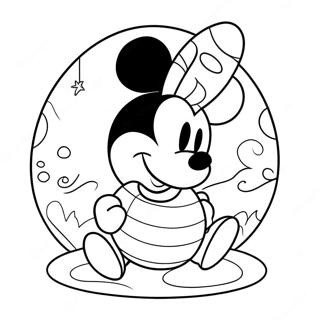 Pagina Para Colorir Do Ovo De Pascoa Do Mickey Mouse 59617-49480