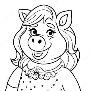 Miss Piggy Páginas Para Colorir