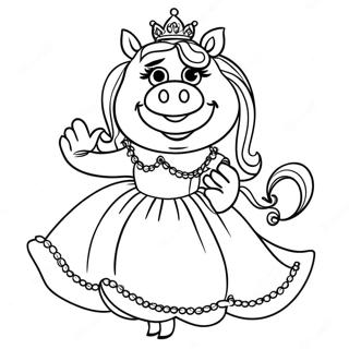 Pagina Para Colorir Da Miss Piggy Em Vestido Glamouroso 59647-49519