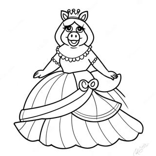 Pagina Para Colorir Da Miss Piggy Em Vestido Glamouroso 59647-49520