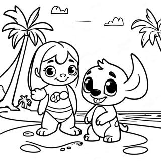 Lilo E Stitch No Paraiso Tropical Pagina Para Colorir 59777-49616