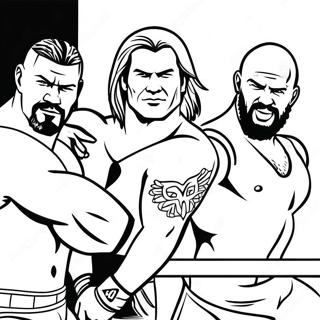 Superstars Da Wwe Em Acao Pagina Para Colorir 5985-4781