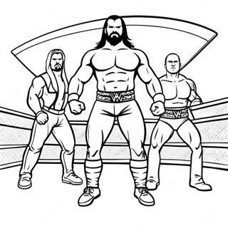 Superstars Da Wwe Em Acao Pagina Para Colorir 5985-4782