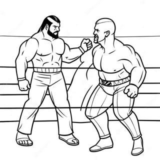 Superstars Da Wwe Em Acao Pagina Para Colorir 5985-4784