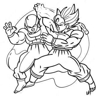 Pagina Para Colorir Da Batalha Epica Entre Goku E Frieza 59866-49694