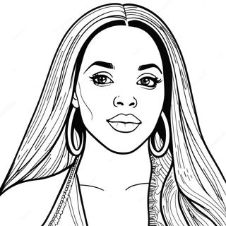 Pagina Para Colorir Da Aaliyah 59876-49686