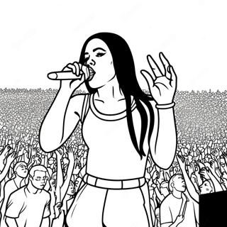 Pagina Para Colorir Da Aaliyah Em Concerto 59877-49689