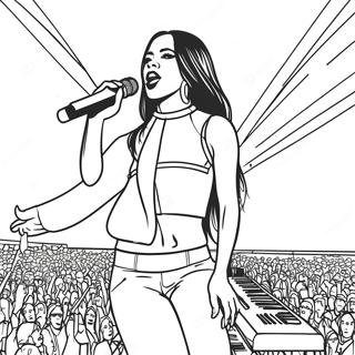 Pagina Para Colorir Da Aaliyah Em Concerto 59877-49690