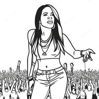 Pagina Para Colorir Da Aaliyah Em Concerto 59877-49691