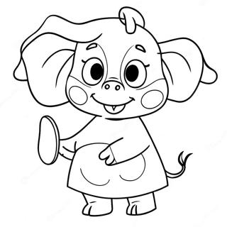 Pagina Para Colorir Da Emily Elephant Peppa Pig 59916-49723