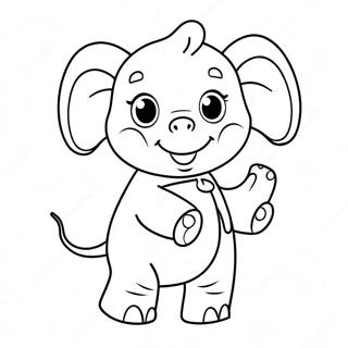 Pagina Para Colorir Da Fofa Emily Elephant Peppa Pig 59917-49731