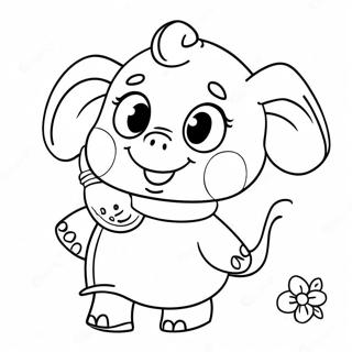 Pagina Para Colorir Da Fofa Emily Elephant Peppa Pig 59917-49732