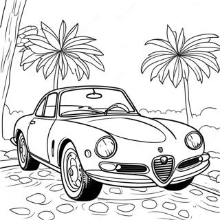 Pagina Para Colorir Classico Carro Esportivo Alfa Romeo 60007-49804