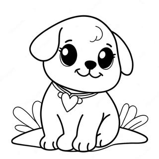 Pagina Para Colorir Amor De Cachorrinho 60066-49842