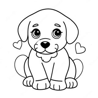 Pagina Para Colorir Amor De Cachorrinho 60066-49844