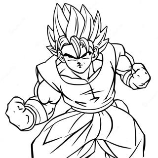 Pagina Para Colorir Gohan Em Pose De Acao Super Saiyan 60107-49893