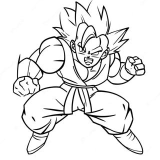 Pagina Para Colorir Gohan Em Pose De Acao Super Saiyan 60107-49894