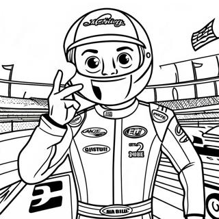 Pagina Para Colorir Do Kyle Larson Na Vitoria 60227-49974