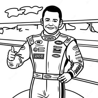 Pagina Para Colorir Do Kyle Larson Na Vitoria 60227-49975