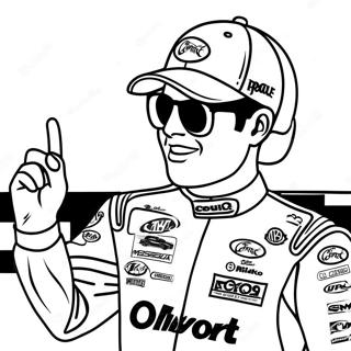 Pagina Para Colorir Do Kyle Larson Na Vitoria 60227-49976