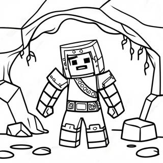 Guardiã Do Minecraft Páginas Para Colorir