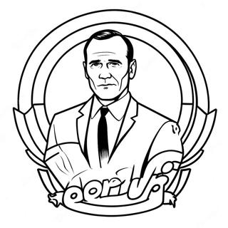 Coulson Com Logo Do Escudo Pagina Para Colorir 60287-50015