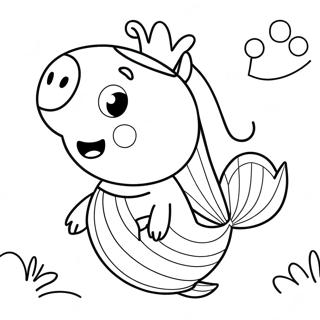 Pagina Para Colorir Da Peppa Pig Sereia 60356-50074