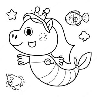 Pagina Para Colorir Da Peppa Pig Sereia 60356-50076