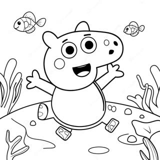 Pagina Para Colorir Da Aventura Subaquatica Da Peppa Pig 60357-50078