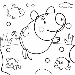 Pagina Para Colorir Da Aventura Subaquatica Da Peppa Pig 60357-50079