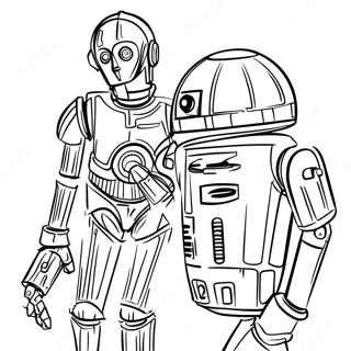 Pagina Para Colorir C3po Com R2d2 60377-50093