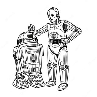 Pagina Para Colorir C3po Com R2d2 60377-50094