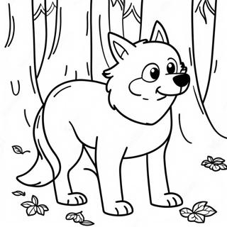 Pagina Para Colorir Lobo Mau Na Floresta 60407-50123