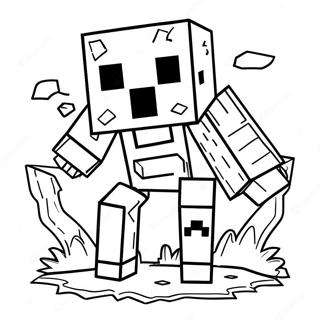 Pagina Para Colorir Do Ghast Do Minecraft 60486-50180