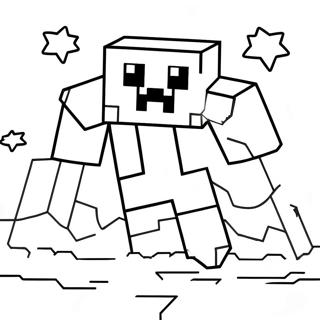 Pagina Para Colorir Do Fofo Ghast Do Minecraft Flutuando No Ceu 60487-50182