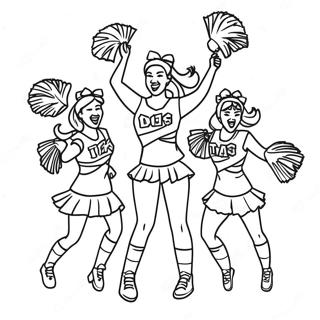 Pagina Para Colorir Das Cheerleaders Da Penn State Em Acao 60597-50272