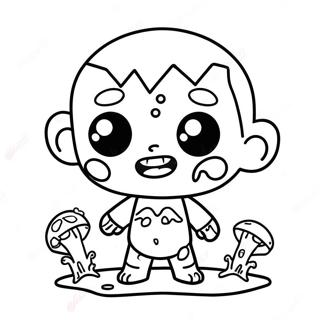 Pagina Para Colorir De Zumbi Chibi Fofo 60607-50276