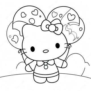 Pagina Para Colorir Da Hello Kitty Com Baloes 6065-4847