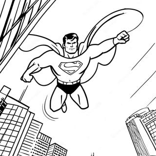 Pagina Para Colorir Do Superman Voando Em Acao 60717-50358